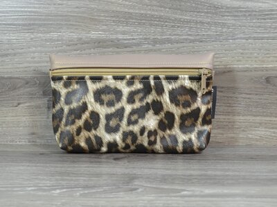 Edelzosse Bauchtasche  Leo-Sand Schimmer