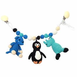 Nature Zoo Rhino, Pinguin und Elefant - Kinderwagenkette von Nature Zoo bei Pilzessin