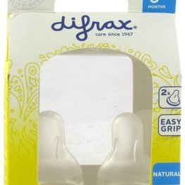 Difrax since 1967 Difrax Flaschensauger Natural Small 0+ Monate 2 Stück