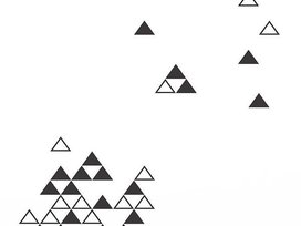 Chispum Wandsticker black and white triangles | von Chispum