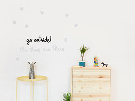 Chispum leuchtende Wandsticker Go outside the stars are there | von Chispum