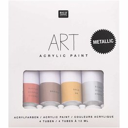 Rico Design ⋙ Rico Design | ART Künstler | Acrylfarben-Set | Celebration Metallic | 4x12ml ♡
