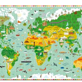 DJECO ⋙ Djeco Puzzle - Entdecker Reise um die Welt - 200 pcs.