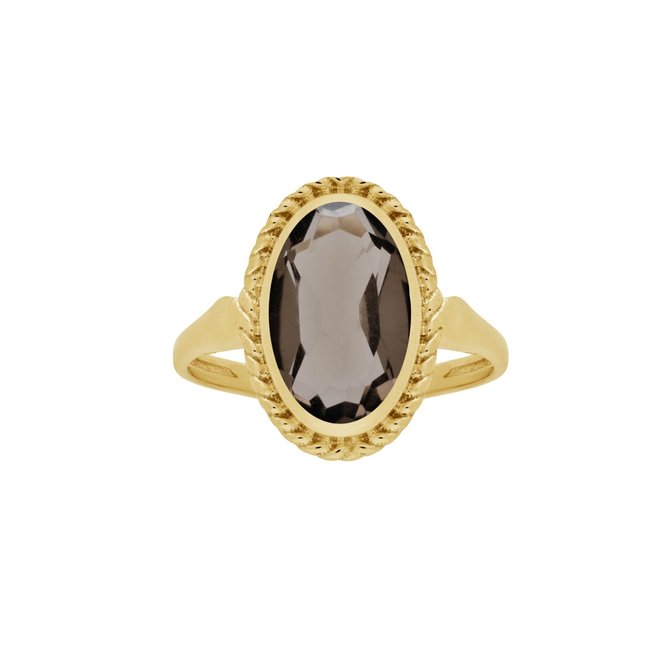 Smoky Ring | 9K Solid Gold