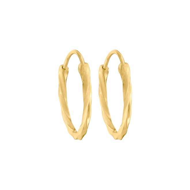 Sally Large twisted hoops (18mm)