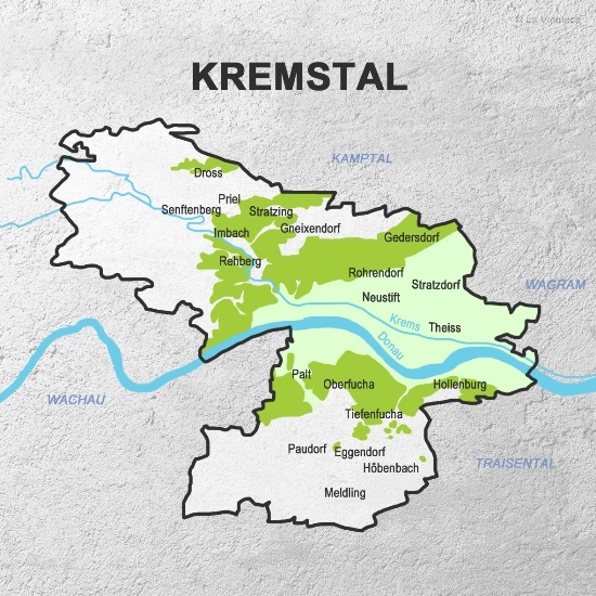Witte Kremstal wijnen