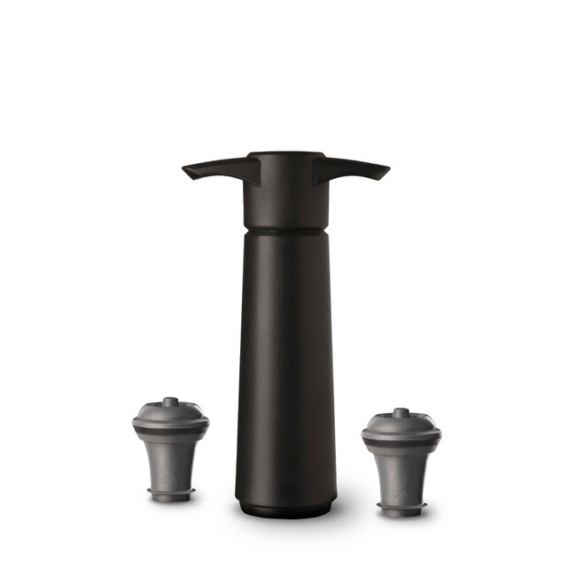 VacuVin VacuVin - Wine Saver - Zwart pompje + 2 stops