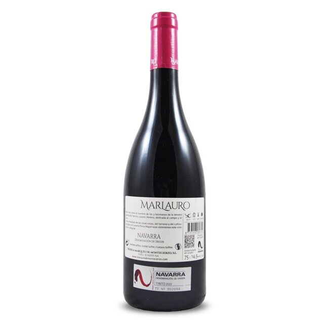 Marqués de Montecierzo MARLAURO Garnacha 25 Barricas