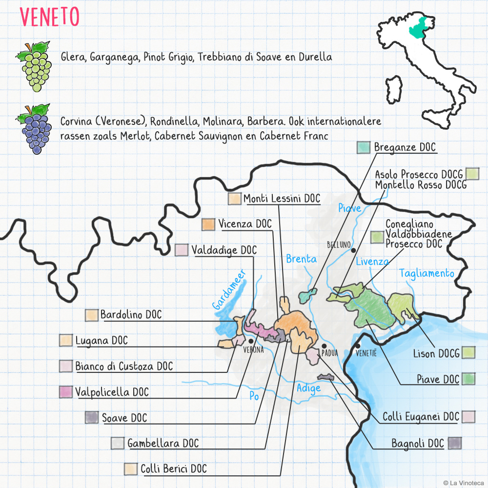 Rode Veneto wijnen