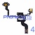 Power button / flex cable for iPhone 4 (5 pcs)