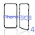 LCD frame with glue for iPhone 4 (10 pcs)