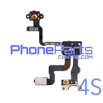 Aan en uitknop met kabel voor iPhone 4S (5 pcs)