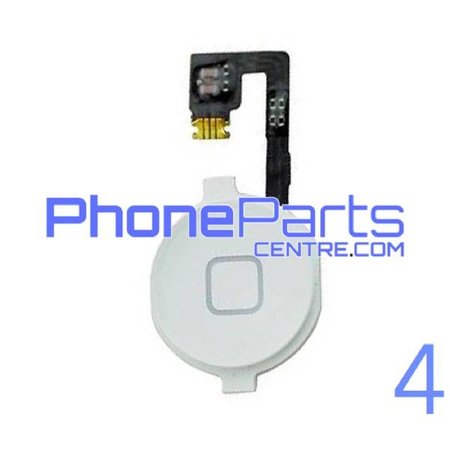 Volledige home button met kabel voor iPhone 4 (5 pcs)