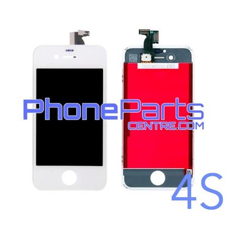 LCD scherm met touchscreen en frame premium kwaliteit voor iPhone 4S