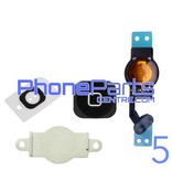 Full home button / flex cable for iPhone 5 (5 pcs)