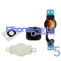 Full home button / flex cable for iPhone 5 (5 pcs)