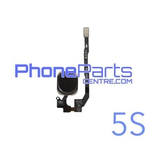 Volledige home button met kabel voor iPhone 5S (5 pcs)