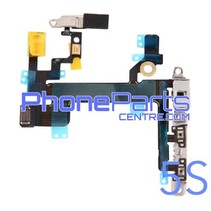 Aan uit volume en mute knoppen met flits voor iPhone 5S (5 pcs)