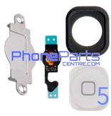 Full home button / flex cable for iPhone 5 (5 pcs)