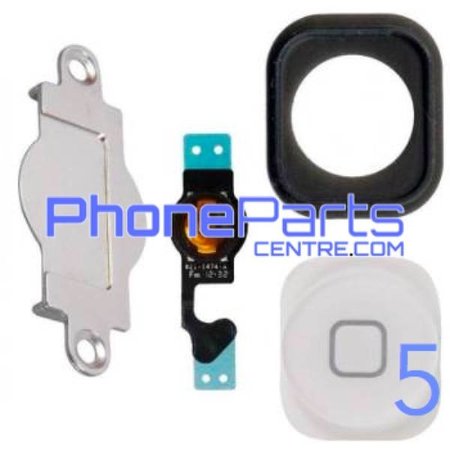 Full home button / flex cable for iPhone 5 (5 pcs)