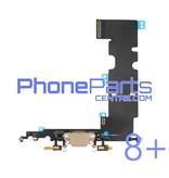 Dock connector / oplaadpunt met microfoon voor iPhone 8 Plus (5 pcs)