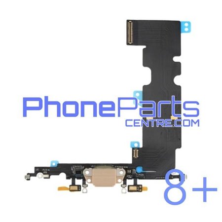 Dock connector / oplaadpunt met microfoon voor iPhone 8 Plus (5 pcs)