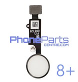 Volledige home button met kabel voor iPhone 8 Plus (5 pcs)