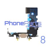 Dock connector / oplaadpunt met microfoon voor iPhone 8 (5 pcs)