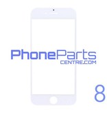 Glass lens / frame / OCA glue for iPhone 8 (10 pcs)