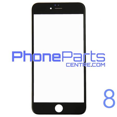 6D glass - dark retail packing for iPhone 8 (10 pcs)