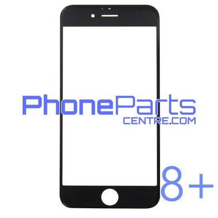 6D glas - donkere winkelverpakking voor iPhone 8 Plus (10 stuks)