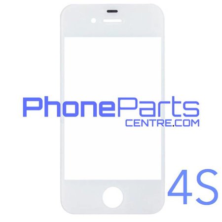 6D glas - donkere winkelverpakking voor iPhone 4S (10 stuks)