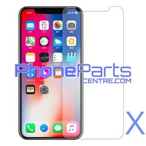 Tempered glass  0.3MM 2.5D - zonder verpakking voor voorkant iPhone X (50 stuks)