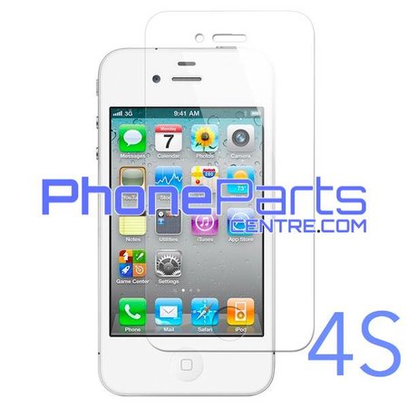 Tempered glass  0.3MM 2.5D - zonder verpakking voor iPhone 4S (50 stuks)