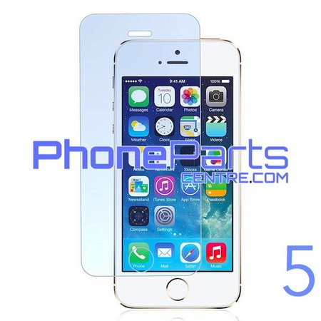 Tempered glass  0.3MM 2.5D - zonder verpakking voor iPhone 5 (50 stuks)