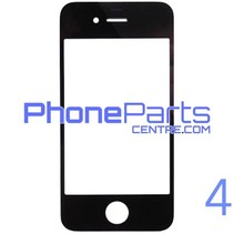 6D glas - witte winkelverpakking voor iPhone 4 (10 stuks)