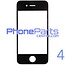 6D glas - witte winkelverpakking voor iPhone 4 (10 stuks)