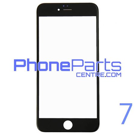 6D glas - witte winkelverpakking voor iPhone 7 (10 stuks)