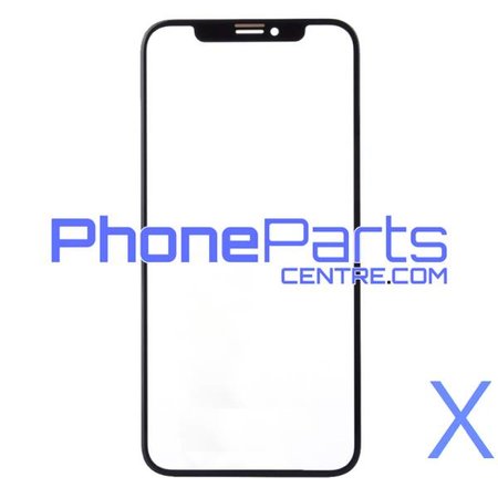 6D glas - witte winkelverpakking voor iPhone X (10 stuks)