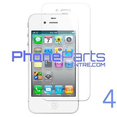 Tempered glass premium kwaliteit 0.3MM 2.5D - zonder verpakking voor iPhone 4 (50 stuks)