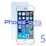 Tempered glass premium quality 0.3MM 2.5D - no packing for iPhone 5 (50 pcs)