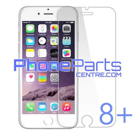 Tempered glass premium kwaliteit 0.3MM 2.5D - zonder verpakking voor iPhone 8 Plus (50 stuks)