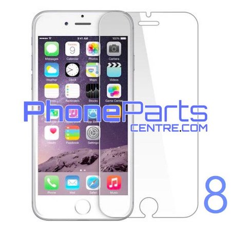 Tempered glass premium quality 0.3MM 2.5D - retail packing for iPhone 8 (10 pcs)