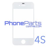 6D glass - white retail packing for iPhone 4S (10 pcs)