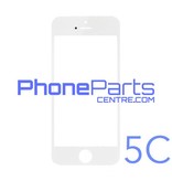 6D glas - witte winkelverpakking voor iPhone 5C (10 stuks)