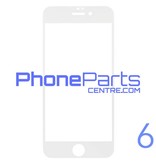 6D glas - witte winkelverpakking voor iPhone 6 (10 stuks)