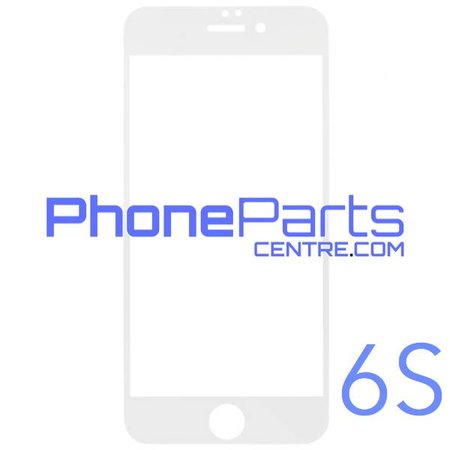 6D glas - witte winkelverpakking voor iPhone 6S (10 stuks)