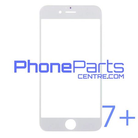 6D glas - witte winkelverpakking voor iPhone 7 Plus (10 stuks)