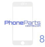 6D glass - white retail packing for iPhone 8 (10 pcs)