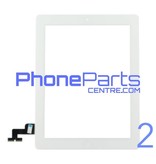 Digitizer / glass lens / home button for iPad 2 (2 pcs)